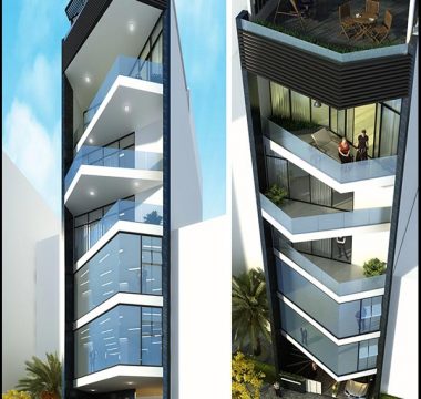 Thiết kế văn phòng kết hợp nhà ở 7 tầng Trung yên - Hà Nội