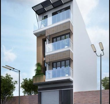 Thiết kế nhà phố 4 tầng hiện đại-Mỹ Đình